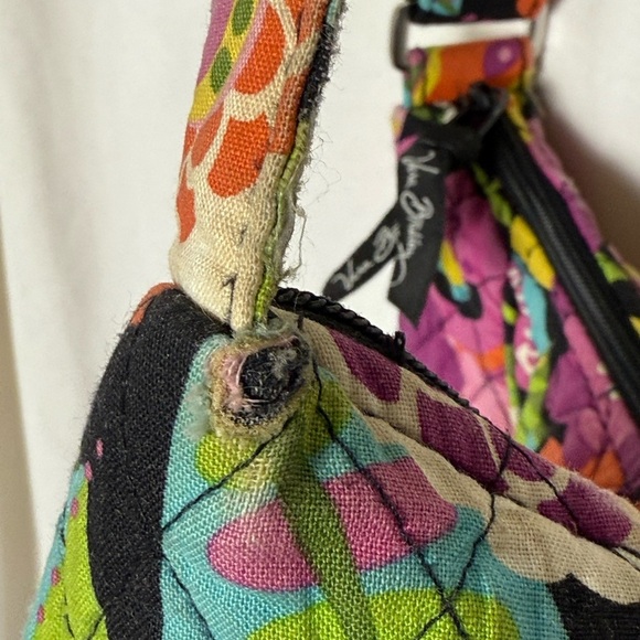 Vera Bradley Clare Va Va Bloom Retired Floral Pink Quilted Cotton Crossbody Bag - Picture 5 of 11